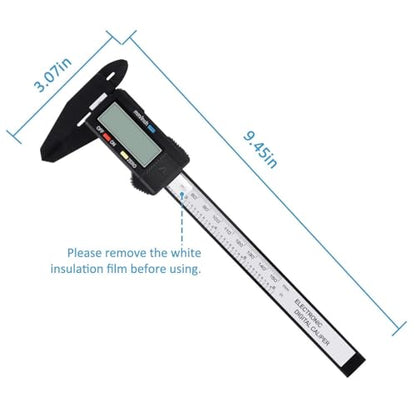 Digital Caliper, Adoric Calipers 0-6 Inch, Inch/mm Conversion, Large LCD - color: Black, size: 6"