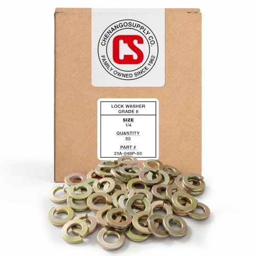 1/4 Hardened Grade 8 Lock Washer (50 Pieces) - size: 1/4" Lock Washer 50pcs