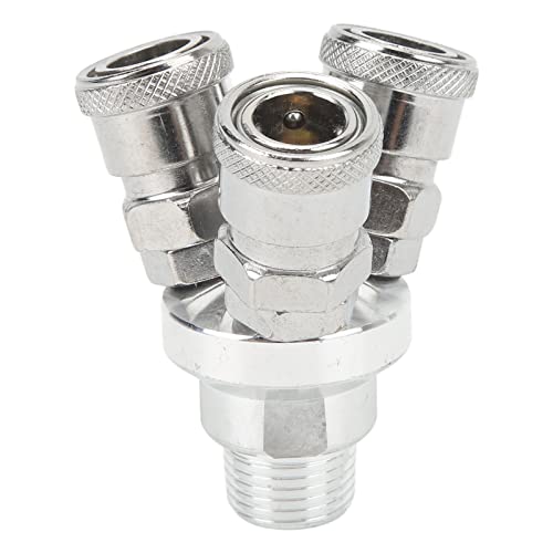 3 Way Quick Coupler Quick Connect Air Hose Splitter Universal Type Male Thread Swivel Air Compressor Fittings G1/2