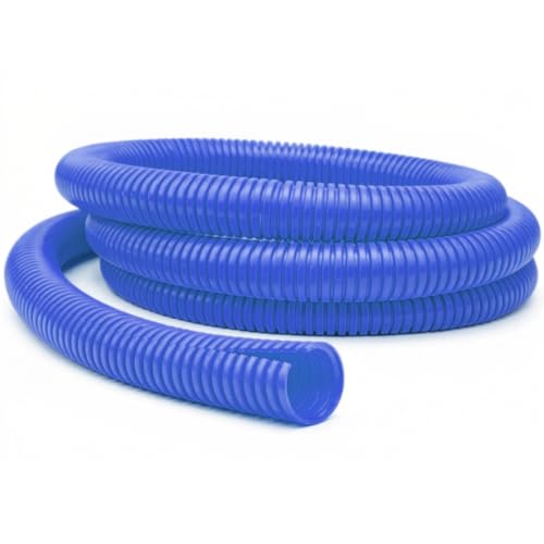 Kable Kontrol Colored Split Wire Loom Tubing 1/4” Inch 10 Ft Long - Blue Wire Conduit Cover for Cords - Corrugated Tubing and Protector for Automotive Wires – Durable Polyethylene - color: Blue, size: 0.25 Inch (1/4") - 10 Feet