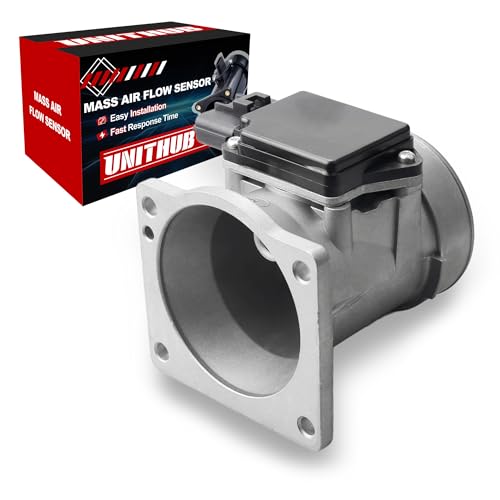 MAF Mass Air Flow Sensor Meter w/Aluminum Housing F67F12B579BA 749526 Compatible for Ford Ranger Taurus Escort Compatible for Mazda 626 Compatible for Mercury Sable 1995-2002
