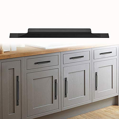 Kitchen Cabinet Pulls - Black Cabinet Handles - 5 Pack Long Cabinet Hardware for Drawers Dresser Furniture Pulls (7.56 inches Hole Center -11.81 inches Length) - size: 7.56 inches Hole Center - 11.81 inches Length