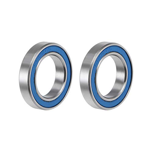 uxcell 6802-2RS Deep Groove Ball Bearing 15x24x5mm Double Sealed ABEC-3 Bearings 2-Pack - size: 15x24x5mm