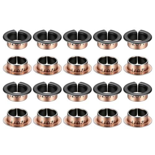 uxcell 40Pcs Flanged Sleeve Bearing, 12mm Bore x 14mm OD x 7mm Length - size: 12×14×7mm