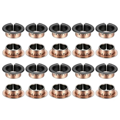uxcell 40Pcs Flanged Sleeve Bearing, 12mm Bore x 14mm OD x 7mm Length - size: 12×14×7mm