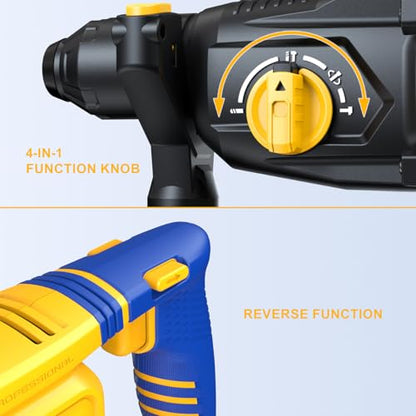 ACROPOW SDS-Plus Cordless Rotary Hammer Drill for Dewalt 20V Battery
