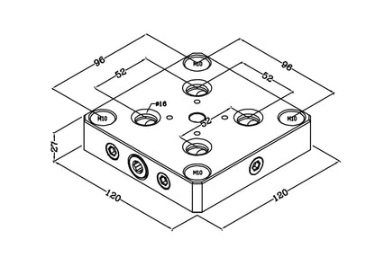 XinDian Quick Zero Point plate D52-D - style: D52-D
