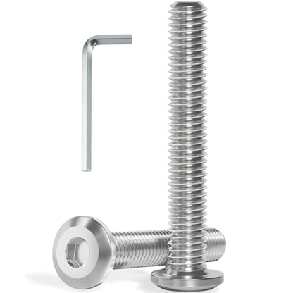 VGBUY M6-1.0 x 80 mm 20Pcs Flat Head Hex Socket Cap Screws Bolts,304 Stainless Steel 18-8,Full Thread,Hex Spanner Included (VG30116) - size: M6 x 80-20pcs