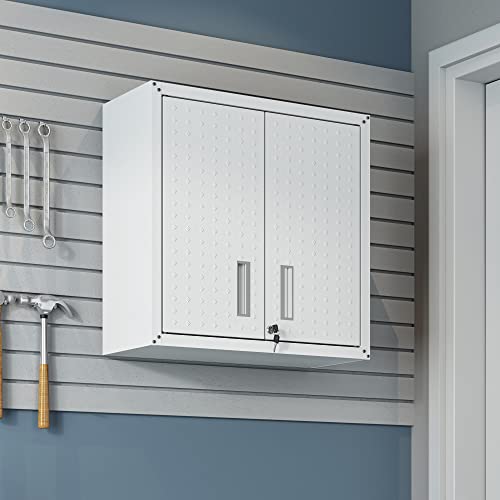 Manhattan Comfort Fortress Storage Units, White - color: White, style: Dual Floating