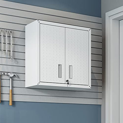 Manhattan Comfort Fortress Storage Units, White - color: White, style: Dual Floating