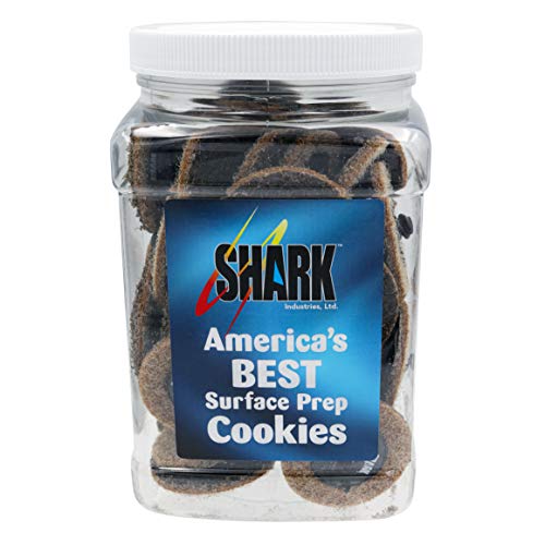 Shark Industries PN-13088 50-Pack Brown Quick Change Surface Prep Conditioning Discs, 2” Diameter – Coarse Grit for Cleaning and Finishing (50 Discs)