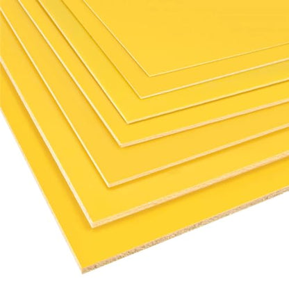 JAXU CWN 'ART 2 Pcs 3240 Fiberglass Sheet Epoxy Resin Insulating Board DIY Electrical Engraving Cutting 300 x 300 x 1.5mm, Yellow