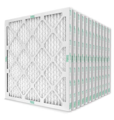 MANN+HUMMEL 16x16x1 MERV 8 Pleated 1" AC Furnace Air Filter. Case of 12 - style: 16 x 16 x 1