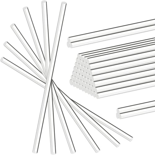 Zopeal 30 Pcs 12" Clear Acrylic Dowel Rod for Craft,0.16'' /4mm Diameter - size: 0.16 Inch (4 mm) Diameter