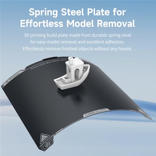 Official Creality K1C Build Plate 235x235mm Original Smooth PEI Sheet with Nozzle Cleaner Flexible Spring Steel Magnetic Platform Plate for K1/K1C/Ender 3/3 V2/3 V3/3 V3 KE/3 V3 SE/3 Neo/3 V2 Neo - style: K1C Smooth