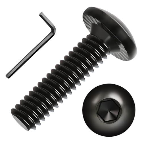 Socket Cap Machine Screws 1/4 x 1 24PC, Button Head Hex Socket - size: 1/4-20 x 1, style: Button