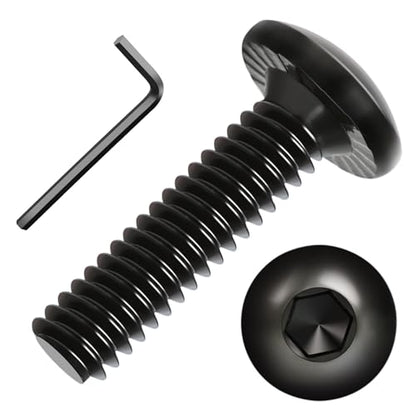 Socket Cap Machine Screws 1/4 x 1 24PC, Button Head Hex Socket - size: 1/4-20 x 1, style: Button