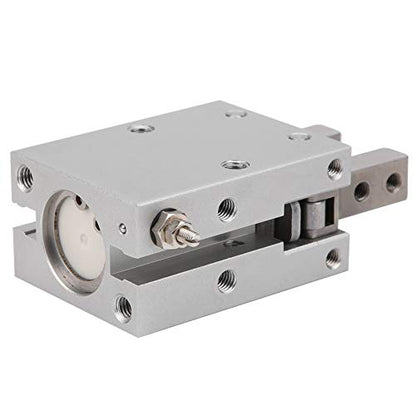 MHC2 Air Cylinder, M5 x 0.5 Single Double Acting Pneumatic Air Cylinder Non Contact Magnetic Switch 20/25/32mm Bore(MHC2-25D)