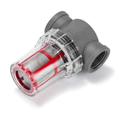 1'' Female NPT in-Line Strainer - Garden Hose Filter for High Pressure Washer, Sediment Filter with 200 Mesh Stainless Steel Screen (1'' 200 Mesh) - style: 1'' 200Mesh