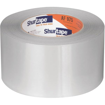 Shurtape AF975 AF-975 Aluminum Foil Duct Tape 3" x 50 Yds Silver Print, 72mm, - size: 72mm
