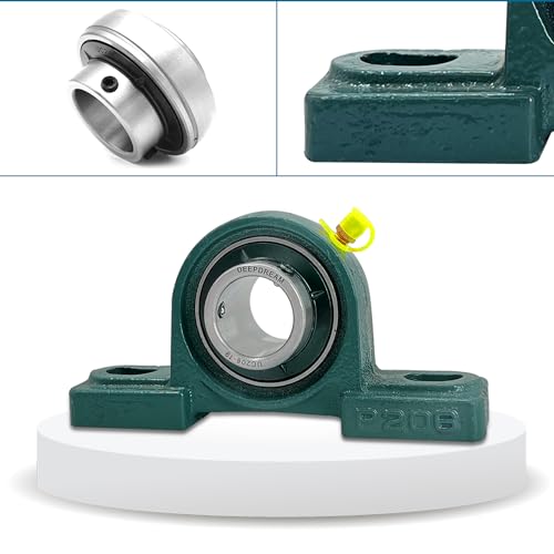 2 Pcs UCP206-19 Pillow Block Mounted Ball Bearing with 1-3/16"(1.1875inch) Self Alignment - size: UCP206-19-2pcs