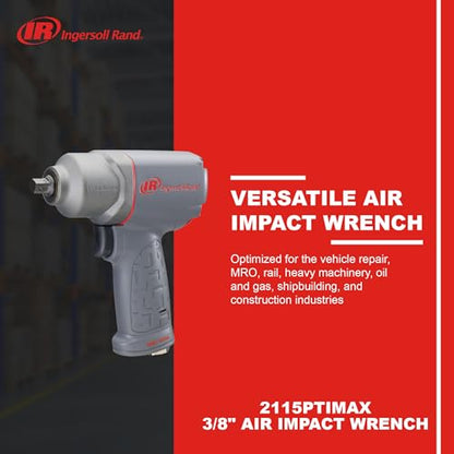 Ingersoll Rand 2115PTiMAX 3/8"-Drive Air Impact Wrench - size: 3/8" Drive Pin Type