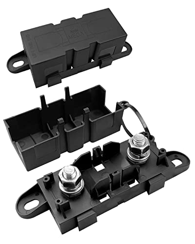 Fuse Holder Pack Fit for ANM Bolt-on MEGA for Cars Trucks Caravans - color: Black