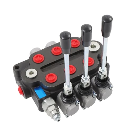 findmall 3 Spool Hydraulic Directional Control Valve, 25GPM 3000PSI