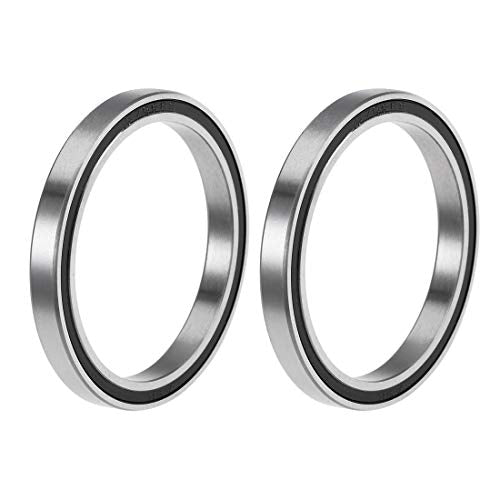 uxcell 6706-2RS Deep Groove Ball Bearings Z2 30mm x 37mm x 4mm Double Sealed Chrome Steel 2pcs - size: 30x37x4mm