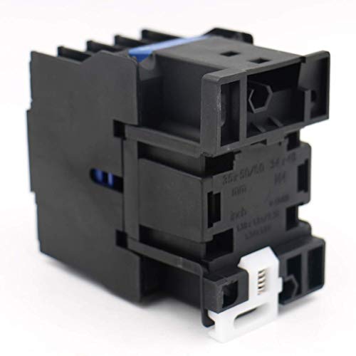 Baomain 3-Pole AC Contactor CJX2-1801 24VAC Coil, 3NO+1NC Auxiliary, 660V 3-Phase, DIN Rail Mount,for Motor Starters, Pumps, and Industrial Control Panels - style: AC 24V