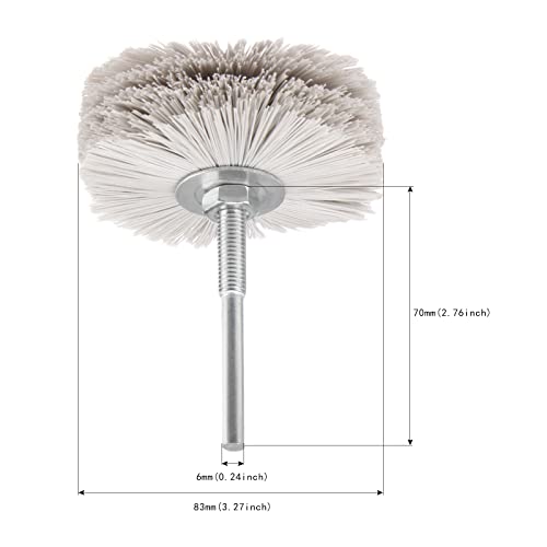 3PCS Nylon Abrasive Wheel Brush Filament,320# 400# 600# Grinding Head