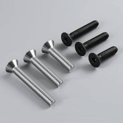 1/4-20 Bolt, 1/4-20 x 1/2 Inch Flat Socket Head Screws 50Pcs, 304 Stainless Steel 18-8 Countersunk Bolts, Full Thread, with Hex Spanner - size: 1/4x1/2