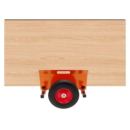 Heavy Duty Panel Cart, 10" Solid Wheels, 1100lbs Load Capacity, Adjustable Clamp Panel Cart with Handle, All Terrain Slab Dolly for Drywall Sheet Heavy Material