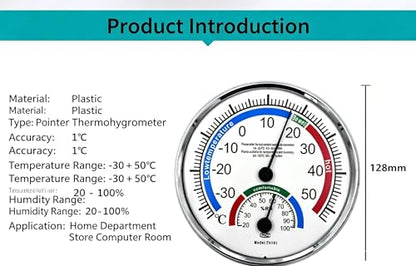 TH101 5" Indoor Outdoor Hygrometer/Thermometer