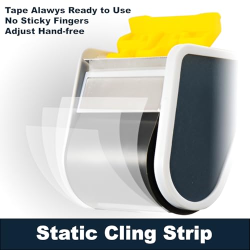 MDJ by Excell Packing Tape Gun Dispenser with Safety Blade Cover, 2 Inch Wide Carton Packing Tape for Commercial Packaging, Shipping, Moving, Carton and Box Sealing
