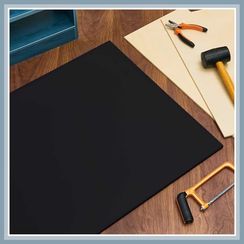 Sasylvia 1 Pcs 1/2" X 36'' X 48'' Black Hdpe Plastic Sheet - color: Black, size: 1/2" X 36'' X 48'