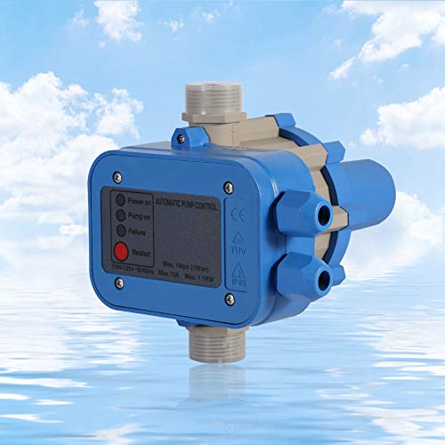 Water Pump Controller, 110V Automatic Water Pump Pressure Switch Electric Electronic Switch Controller for Self-priming pump, Jet Pump, Garden Pump