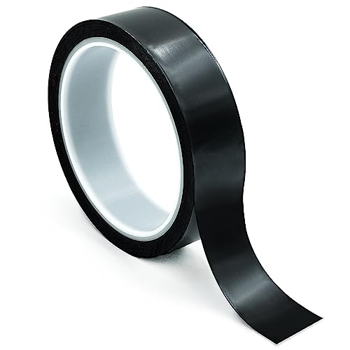 Bertech Black High-Temperature Polyimide Masking Tape, 1 Mil Thick, 1 1/4 Inch x 36 Yards - size: 1.25 Inches