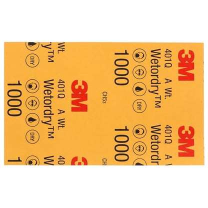 3M Wetordry Abrasive Sheet, 02624, 2000+ Grade, 5 1/2 in x 9 in - size: 5 1/2 in x 9 in