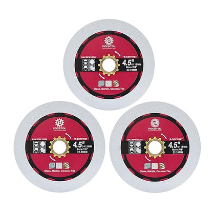 FOCSTOL Diamond Glass Cutting Disc 3pcs 4.5''(115mm) - size: 4.5''(115mm)