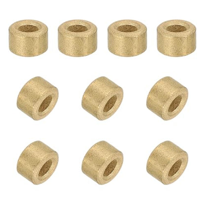 uxcell 50Pcs Sleeve Bearings, 3mm Bore x 6mm OD x 4mm Length, Self-Lubricating Sintered Bronze Bushings - size: 3mm Bore x 6mm OD x 4mm Length