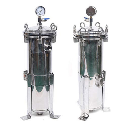 Stainless Steel Bag Filter Housing Solid-Liquid Separation Tool - size: DN15 NPT