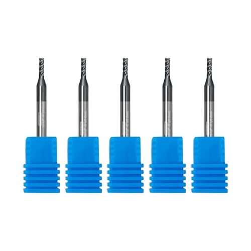 Tools Carbide End Mill Square Milling Cutter for Cutting Alloy Steels,Cast Iron, Hardened Steel - 4 Flute Cutting Tools 1/8 Shank (1/16-1.5" 5PCS) - size: 1/16-3/16-1.5" 5PC