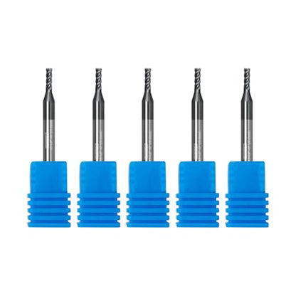 Tools Carbide End Mill Square Milling Cutter for Cutting Alloy Steels,Cast Iron, Hardened Steel - 4 Flute Cutting Tools 1/8 Shank (1/16-1.5" 5PCS) - size: 1/16-3/16-1.5" 5PC
