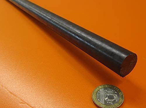 Black Nylon Extruded Round Rod .750" (3/4") x 5 Ft Length 2 pcs 10 Feet