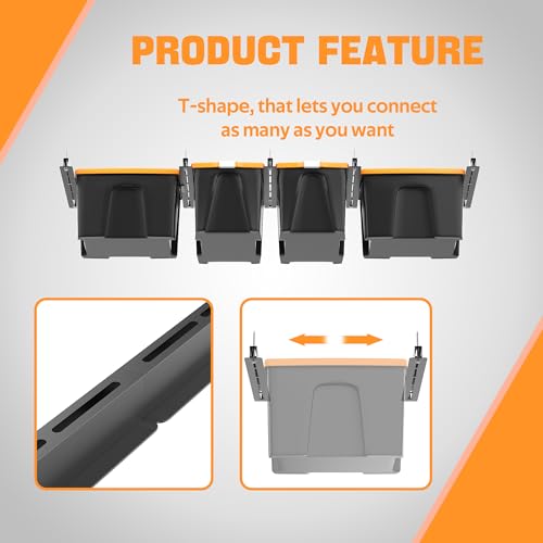 Ultrawall Overhead Garage Storage Rack, Heavy Duty Ceiling Storage Rack - style: For 4 Bins