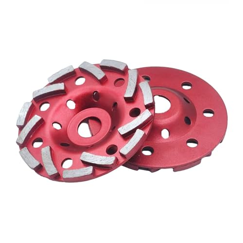 Diamond Concrete Grinding Cup Wheel 5" 125mm Diamond Cup Grinder Wheel Heavy Duty Angle Grinder Disc Wheels Turbo Segments for Polishing and Cleaning Concrete, Paint, Epoxy, Mastic, Granite - style: 5-Inch