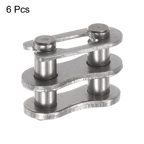 uxcell 6Pcs #35 Chain Master Connector Link Roller 3/8" Pitch Stainless Steel Standard Connecting Split Links for 06C Chain - size: 3/8 Inch