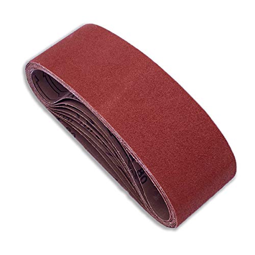 4 x 24 Inch Sanding Belt 80 Grit,12 Pack - color: 80 Grit, size: 4x24in