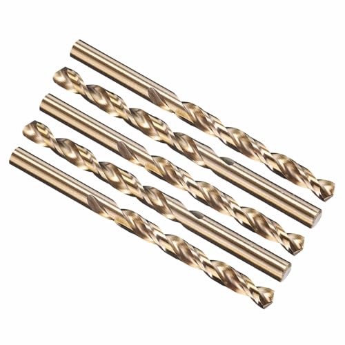 5pcs Drill Bit 5/16" Diameter 7.938mm M35 5% Cobalt HSS for Metal - size: 5/16" (7.938mm)